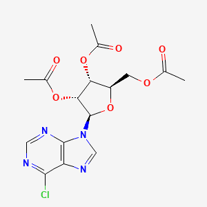 (2R,3R,4R,5R)-2-(Acetoxymethyl)-5-(6-chloro-9H-purin-9-yl)tetrahydrofuran-3,4-diyl diacetate
