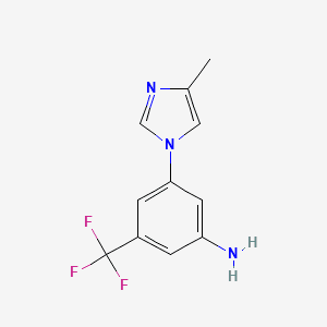 3-(4-methyl-1H-imidazol-1-yl)-5-(trifluoromethyl)aniline