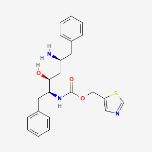 Thiazol-5-ylmethyl ((2S,3S,5S)-5-amino-3-hydroxy-1,6-diphenylhexan-2-yl)carbamate