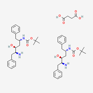 (2S,3S,5S)-5-tert-Butyloxycarbonylamino-2-amino-3-hydroxy-1,6-diphenylhexane succinate
