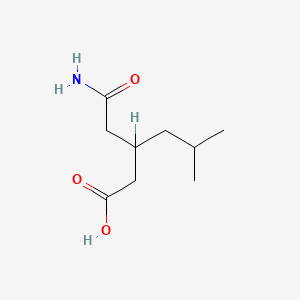 3-(2-Amino-2-oxoethyl)-5-methylhexanoic acid