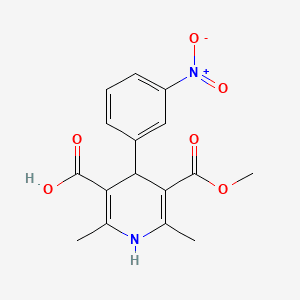 5-(Methoxycarbonyl)-2,6-dimethyl-4-(3-nitrophenyl)-1,4-dihydropyridine-3-carboxylic acid