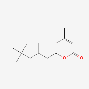 4-Methyl-6-(2,4,4-trimethylpentyl)-2H-pyran-2-one