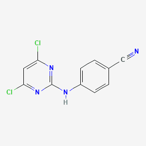 4-((4,6-Dichloropyrimidin-2-yl)amino)benzonitrile