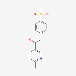 1-(6-Methyl-3-pyridinyl)-2-(4-methyl sulfonyl) phenyl ethanone (keto Sulfone)