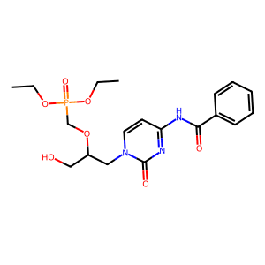 Diethyl (((1-(4-benzamido-2-oxopyrimidin-1(2H)-yl)-3-hydroxypropan-2-yl)oxy)methyl)phosphonate
