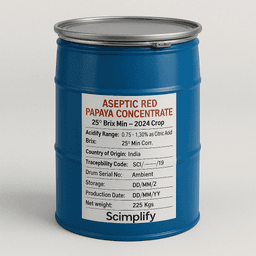 Aseptic Red Papaya Concentrate