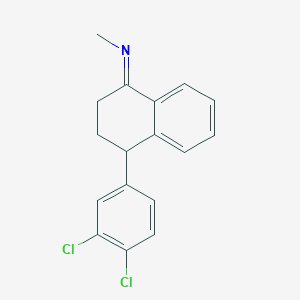 N-((1E)-4-(3,4-dichlorophenyl)-3,4-dihydro-1(2H)-naphthalenyllidene)methanamine (Schiff base)