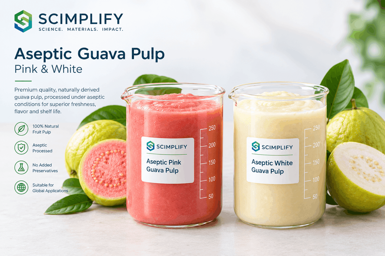 Aseptic White Guava Pulp