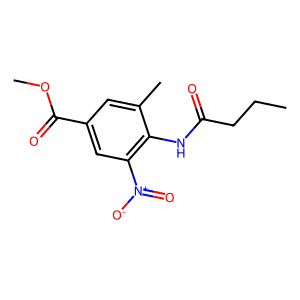 Methyl 4-(butyrylamino)-3-methyl-5-nitrobenzoate