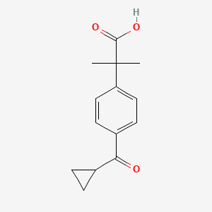 4-(Cyclopropyl-Oxo-Methyl)-Alpha,Alpha-Dimethylphenylacetic Acid
