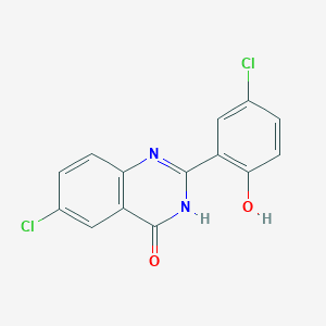 2-(5'-chloro-2'-hydroxyphenyl)-6-chloro-4-(3H)-quinazolinone