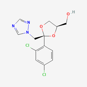 Cis-2-(2,4-Dichlorophenyl)-2-(1H-1,2,4-triazol-1-ylmethyl)-1,3-dioxolane-4-methanol