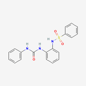 N-(2-((Phenylcarbamoyl)amino)phenyl)benzenesulfonamide (NKK 1304)