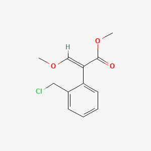Methyl (E)-3-methoxy-2-(2-chloromethylphenyl)-2-propenoate